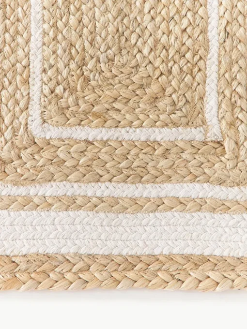 Handgeweven jute deurmat Clover