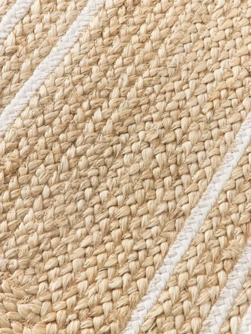 Handgeweven jute deurmat Clover
