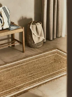 Handgeweven jute loper Clover