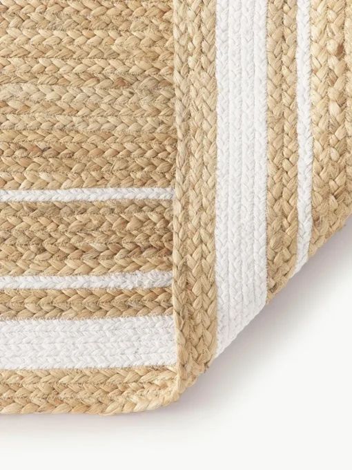 Handgeweven jute loper Clover
