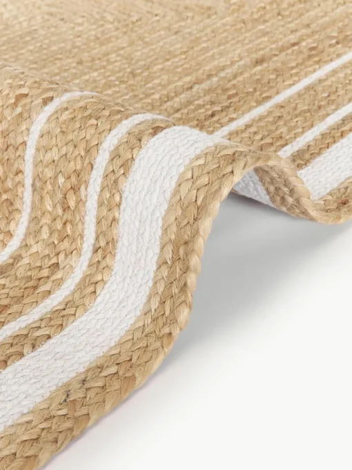 Handgeweven jute loper Clover