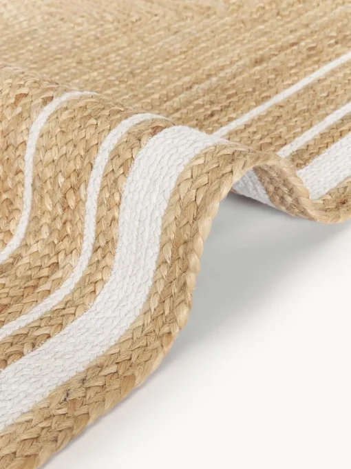 Handgeweven jute loper Clover