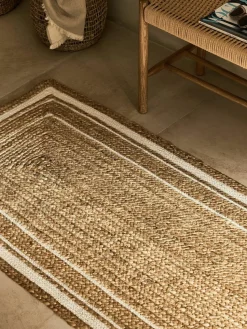 Handgeweven jute loper Clover