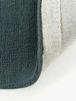 Handgeweven katoenen vloerkleed Lora