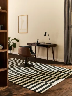 Handgeweven Kelim vloerkleed Donna met strepen
