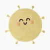 Handgeweven kindervloerkleed You're My Sunshine met kwastjes, wasbaar