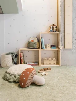 Handgeweven kindervloerkleed Woods, wasbaar