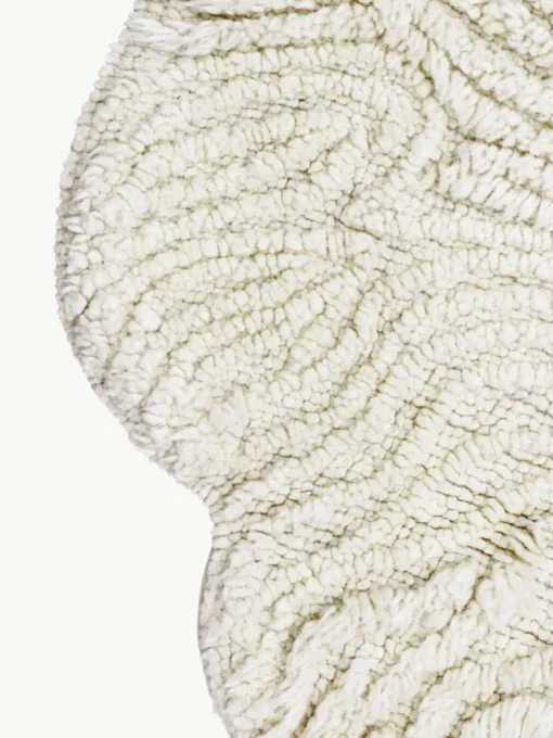 Handgeweven kindervloerkleed Sheep van wol, wasbaar
