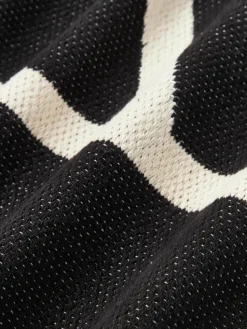 Handgeweven kussenhoes Asta met geometrisch patroon