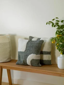 Handgeweven kussenhoes Wool