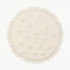 Handgeweven rond kindervloerkleed Carlson van wol