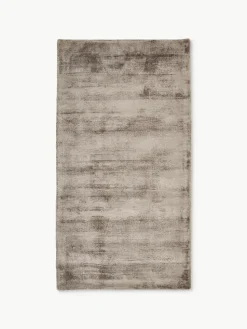 Handgeweven viscose vloerkleed Jane