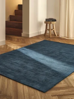 Handgeweven viscose vloerkleed Jane