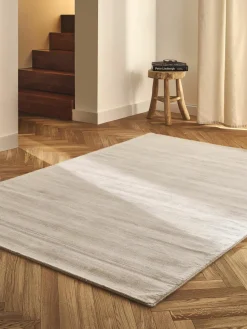 Handgeweven viscose vloerkleed Jane