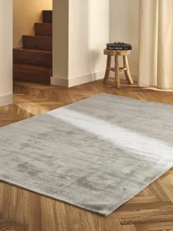 Handgeweven viscose vloerkleed Jane