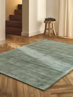 Handgeweven viscose vloerkleed Jane
