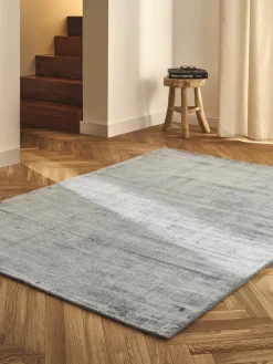 Handgeweven viscose vloerkleed Jane