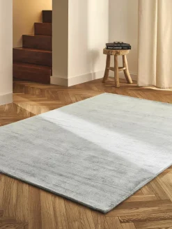 Handgeweven viscose vloerkleed Jane