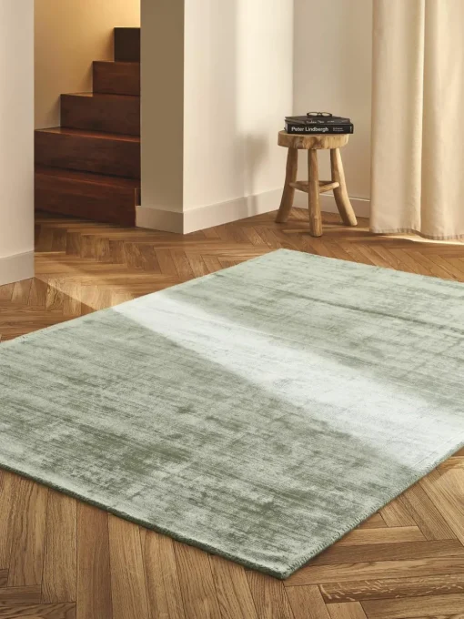 Handgeweven viscose vloerkleed Jane