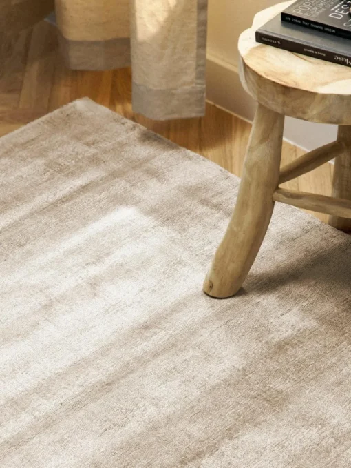 Handgeweven viscose vloerkleed Jane