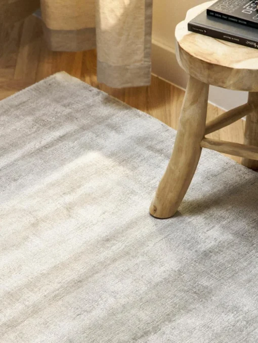 Handgeweven viscose vloerkleed Jane