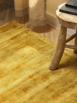 Handgeweven viscose vloerkleed Jane