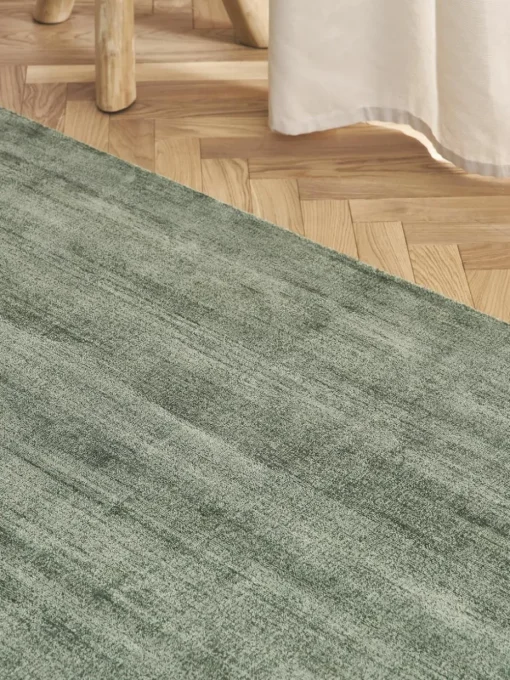 Handgeweven viscose vloerkleed Jane