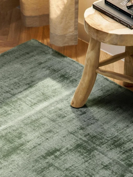 Handgeweven viscose vloerkleed Jane