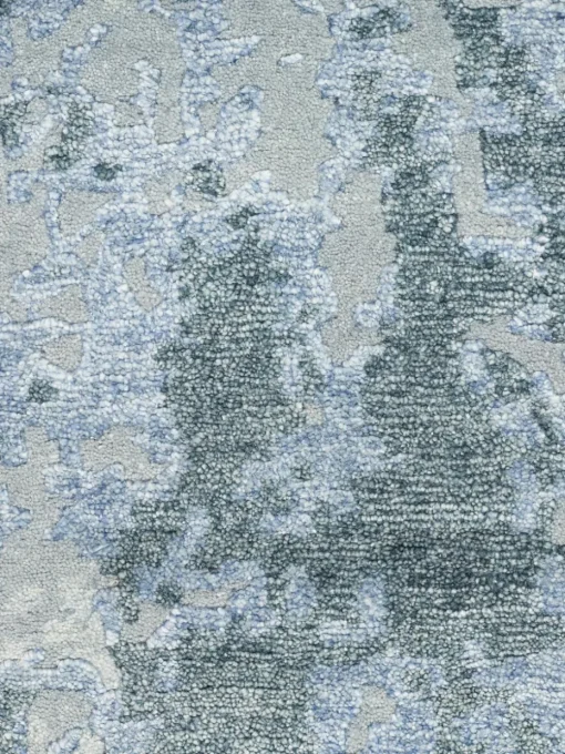 Handgeweven viscose vloerkleed Silk Shadows
