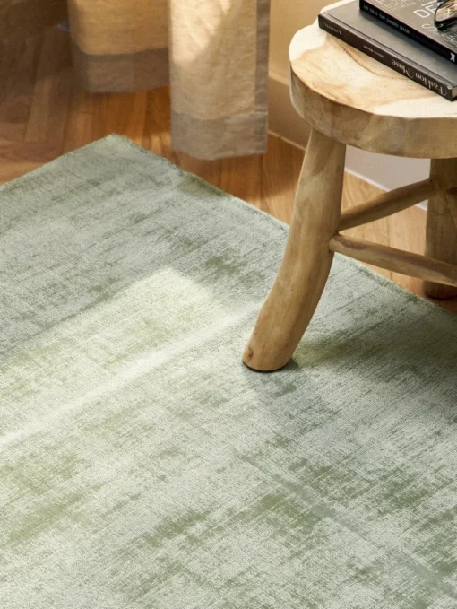 Handgeweven viscose vloerkleed Jane