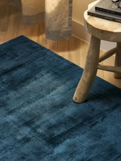 Handgeweven viscose vloerkleed Jane