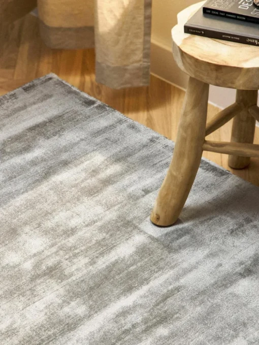 Handgeweven viscose vloerkleed Jane