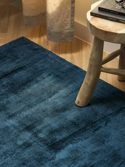 Handgeweven viscose vloerkleed Jane