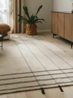 Handgeweven wollen vloerkleed Kambiz