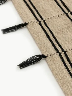 Handgeweven wollen vloerkleed Kambiz