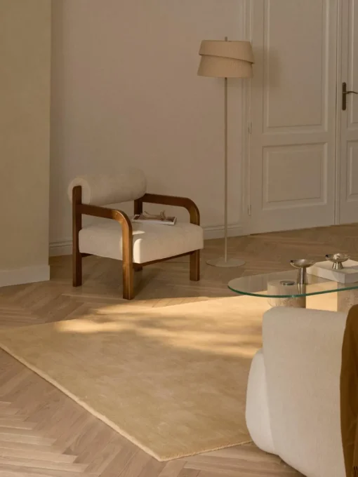 Handgeweven wollen vloerkleed Zayne