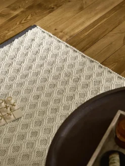 Handgeweven wollen vloerkleed Inar