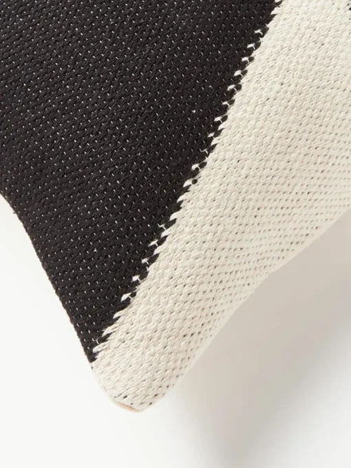 Handgeweven XL kussen Asta met geometrisch patroon