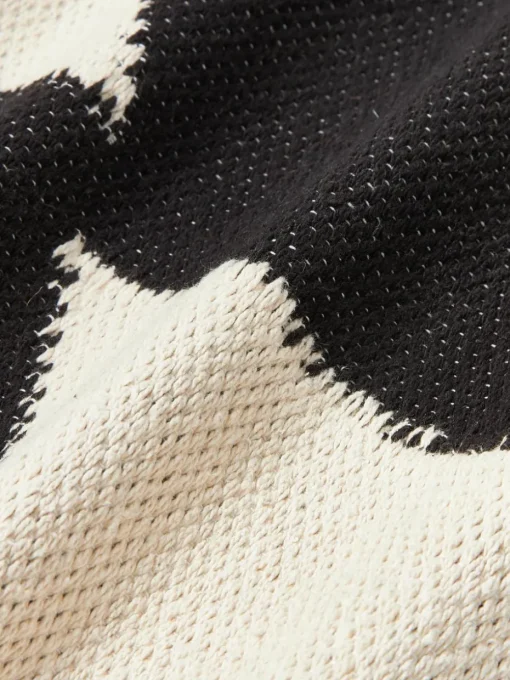 Handgeweven XL kussen Asta met geometrisch patroon