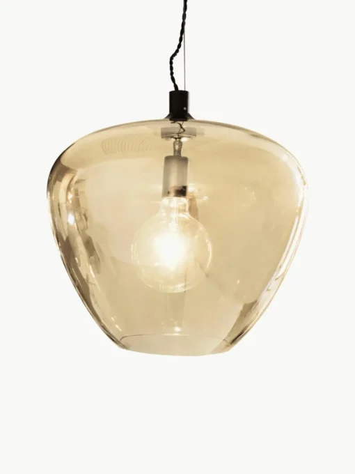 Hanglamp Bellissimo van getint glas