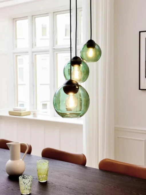 Hanglamp Bubbles van glas, in verschillende formaten