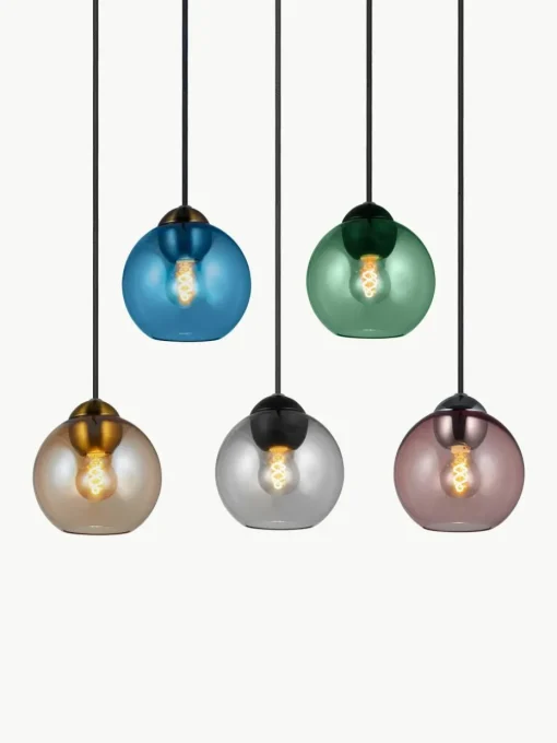 Hanglamp Bubbles van glas, in verschillende formaten