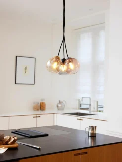 Hanglamp Bubbles van glas, in verschillende formaten