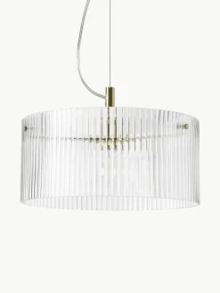 Hanglamp Emmi van geribbeld glas