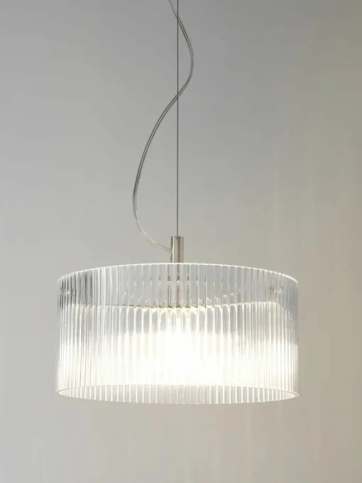 Hanglamp Emmi van geribbeld glas