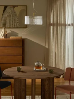Hanglamp Emmi van geribbeld glas