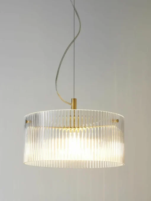 Hanglamp Emmi van geribbeld glas