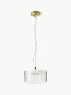Hanglamp Emmi van geribbeld glas