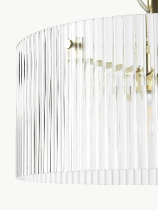 Hanglamp Emmi van geribbeld glas
