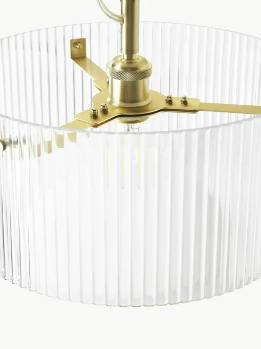 Hanglamp Emmi van geribbeld glas